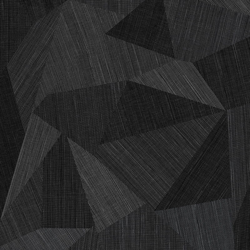 Tummanharmaa geometrinen tilkkumaton mattorakenne ABA Click Vinyl Plank -lattia